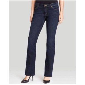 Michael Kors Dark Wash Flare Signature Pocket Jeans